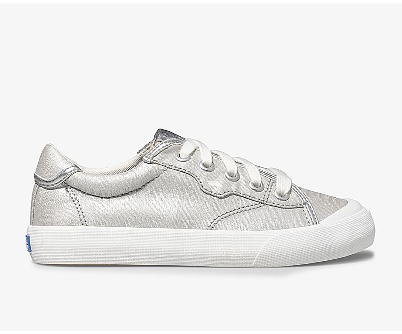 Keds Kid's Crew Kick '75 Spring Silver Sneakers - KO1298705
